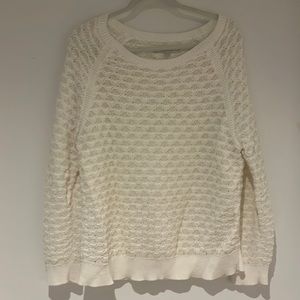 LOFT white sweater